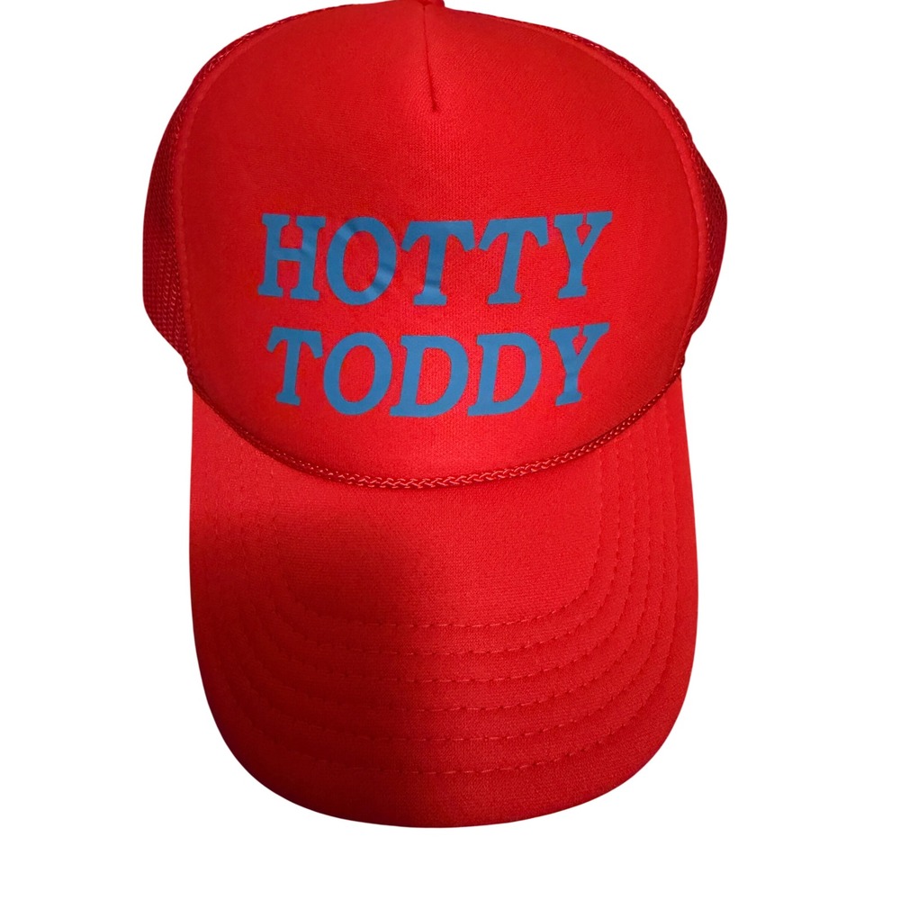 Hotty Toddy Trucker Hat Red Blue Snapback Mesh Cap